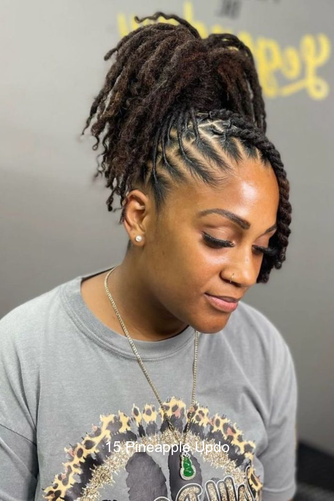 15.Pineapple Updo