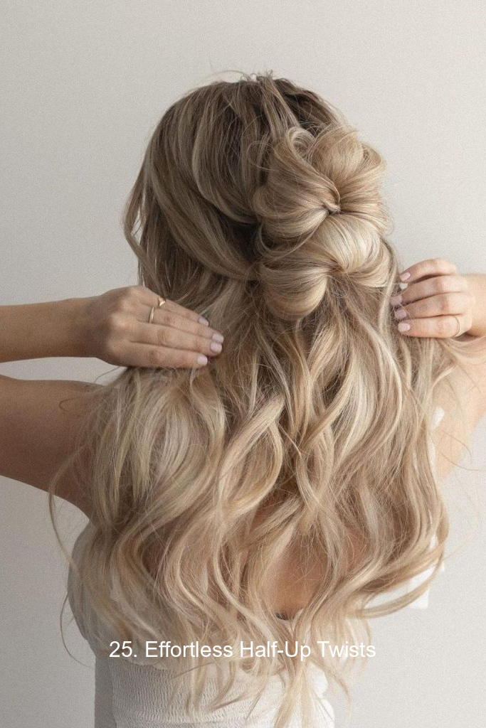 25. Effortless Half-Up Twists