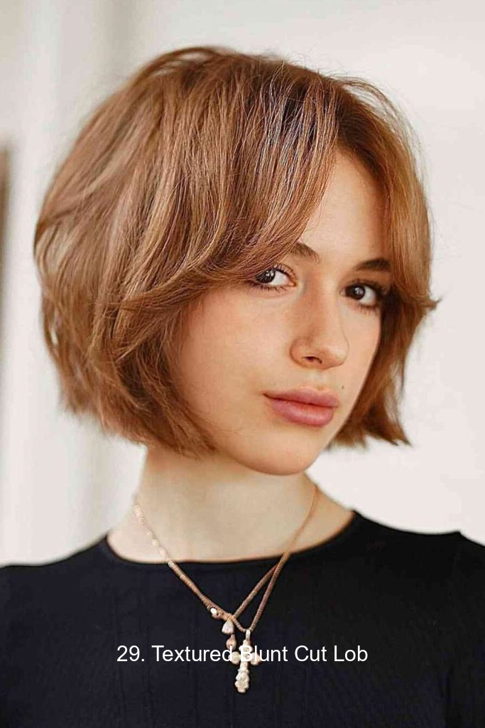 29. Textured Blunt Cut Lob